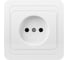 Розетка Smartbuy 1-местная без заземления 10А белая Марс SBE-02w-10-S1-N 1