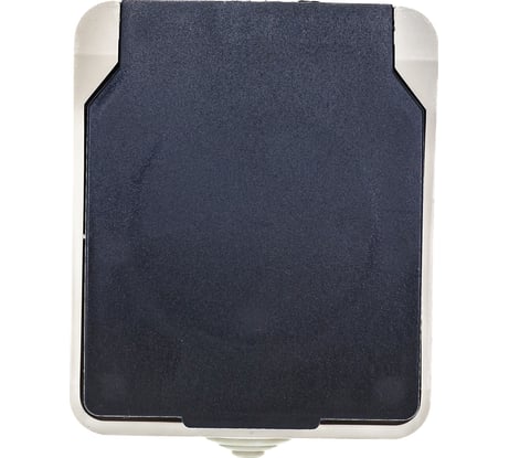 Розетка Smartbuy 1-местная с заземлением 16А с крышкой, IP54 Сатурн SBE-04w-16-S1-Z