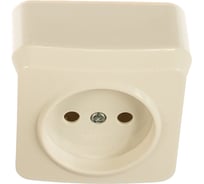 Розетка Smartbuy 1-местная 10А без заземления белая Юпитер SBE-03w-10-S1-N