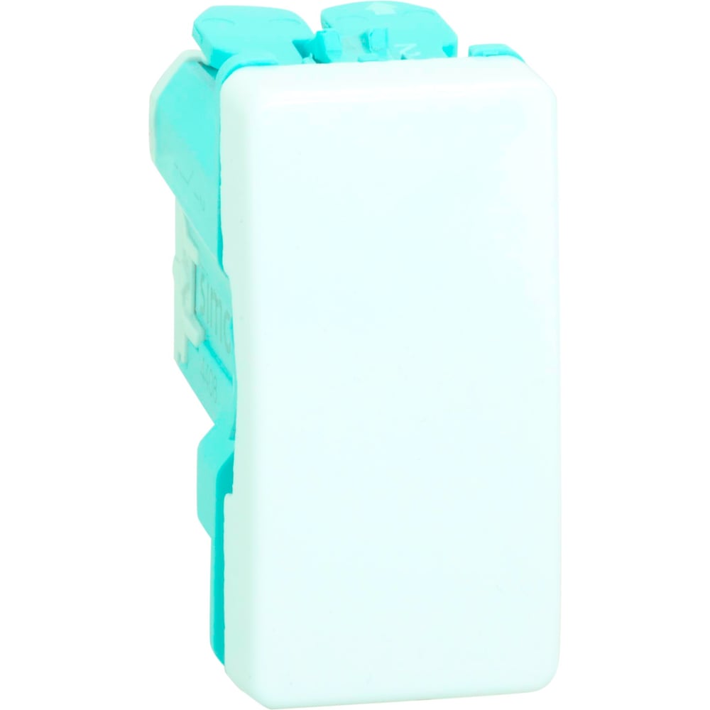 Однополюсный выключатель Simon 10А, 250В, узкий модуль, S27, белый ...