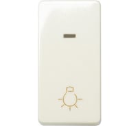 Одноклавишный выключатель с подсветкой, с пиктограммой лампа, Simon 10А, 250В, S27 27161-61