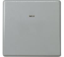 Одноклавишный проходной выключатель с подсветкой Simon 10А, 250В, S27, серый 27204-67