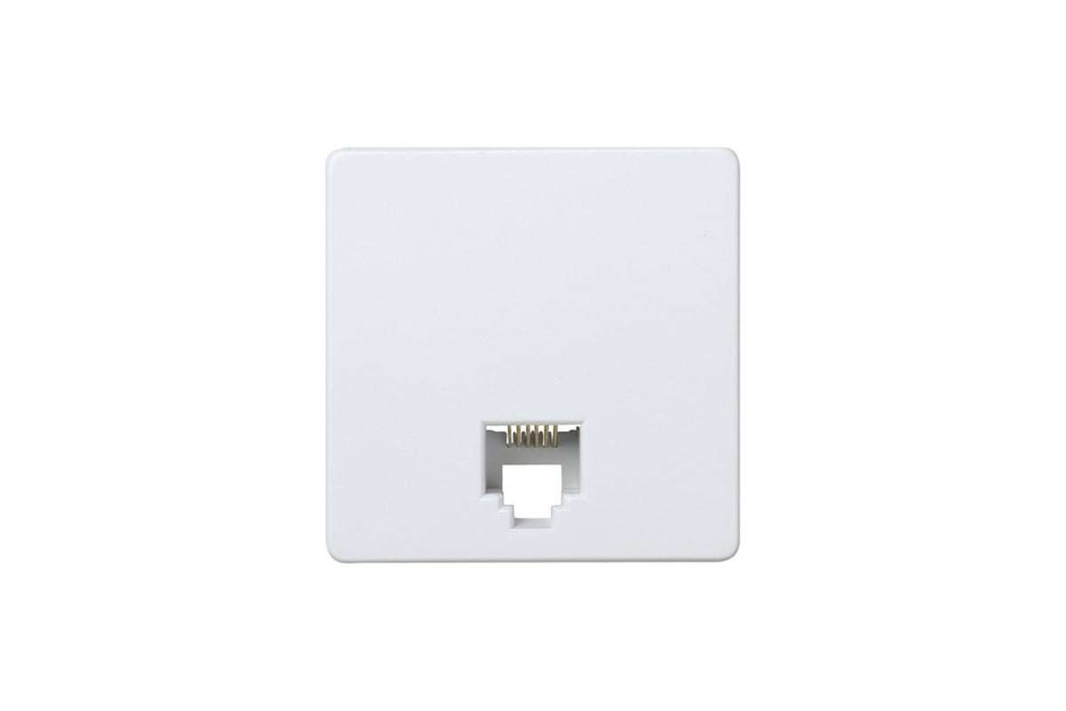 Телефонная розетка Simon RJ-12, 6 контактов, широкий модуль, S27, белый ...