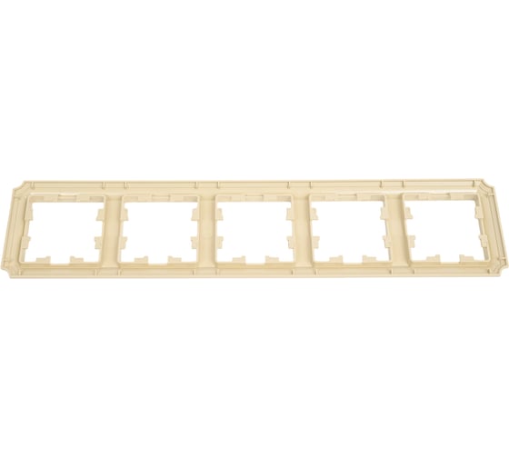 5-постовая, универсальная рамка Systeme Electric Atlasdesign antique бежевый ATN100205