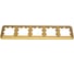 5-постовая, универсальная рамка Systeme Electric Atlasdesign antique золото ATN101605 1
