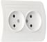 Розетка Smartbuy 2-местная без заземления 10А белая Марс SBE-02w-10-S2-N 2
