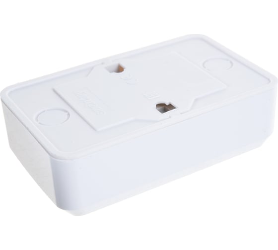 Розетка Smartbuy 2-местная 10А без заземления белая, керамика Юпитер SBE-03w-10-S2-N-c