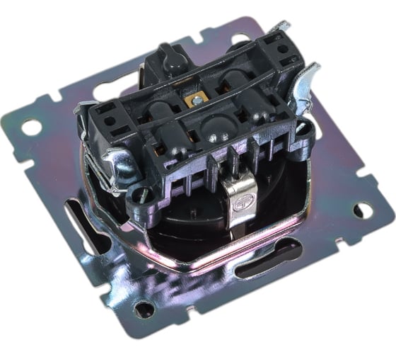 Розетка Smartbuy с заземлением 16А черная Нептун SBE-05b-16-S1-Z
