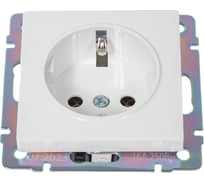Розетка Smartbuy с заземлением 16А белая Нептун SBE-05w-16-S1-Z