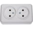 Розетка Smartbuy 2-местная 10А без заземления белая Юпитер SBE-03w-10-S2-N 1
