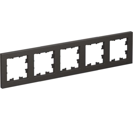 5-постовая, универсальная рамка Systeme Electric Atlasdesign базальт ATN001405 1