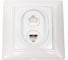 Розетка компьютерная + телефонная Smartbuy RJ45+Phone 1 местная белая Венера SBE-01w-S1-RJPH 1