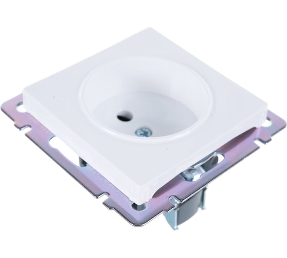 Розетка Smartbuy без заземления 10А белая Нептун SBE-05w-16-S1-N