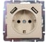 Розетка Smartbuy с заземлением и 2-мя USB 16А бежевая Нептун SBE-05i-16-S1-USB 1