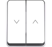 Выключатель 2-клавишный для жалюзи Systeme Electric AtlasDesign Profi IP54, 10 АХ, открытой установки, Белый ATN540119