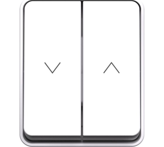 2-клавишный выключатель для жалюзи Systeme Electric Atlasdesign profi ip54 2хсх.4, белый ATN540119
