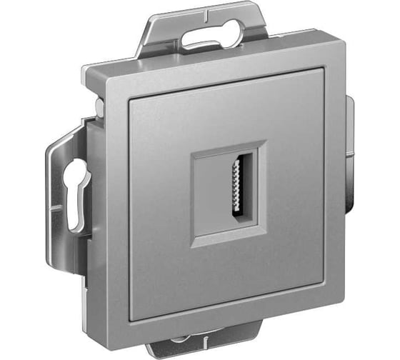 Механизм розетки hdmi Systeme Electric Atlasdesign алюминий ATN000380 1