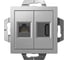 Двойная розетка hdmi+rj45 Systeme Electric Atlasdesign алюминий кат.5е, механизм ATN000382 2