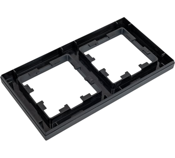 2-постовая, универсальная рамка Systeme Electric Atlasdesign базальт ATN001402
