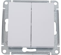 Механизм 2-клавишного перекрестного переключателя Systeme Electric Atlasdesign белый 2 x сх. 7, 10ах ATN000173