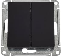 Механизм 2-клавишного перекрестного переключателя Systeme Electric Atlasdesign карбон 2 x сх. 7, 10ах ATN001073