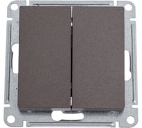 Механизм 2-клавишного перекрестного переключателя Systeme Electric Atlasdesign мокко 2 x сх. 7, 10ах ATN000673