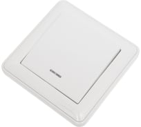 1-клавишный выключатель с подсветкой Systeme Electric Wessen 59 белый 10а, (в сборе с рамкой) VS110-153-18