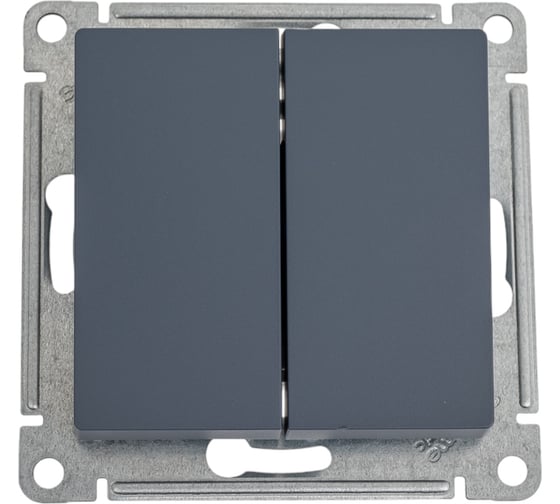 Механизм 2-клавишного выключателя с самовозвратом Systeme Electric Atlasdesign грифель сх.2, 10а ATN000717 1