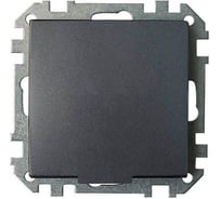 Механизм розетки Bylectrica с крышкой, с землей, шторки, серия СТИЛЬ, РС16-536 графит