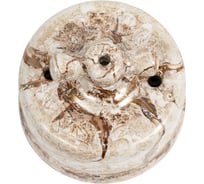 Проходной одноклавишный выключатель Retrika, керамический, ретро, цвет мрамор R-SW-16