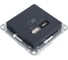 Механизм usb розетки a + тип-c Systeme Electric Atlasdesign базальт 45вт высокоскор.заряд. qc, pd, ATN001429 2
