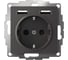 Механизм розетки 16а с 2 usb a+a, Systeme Electric Atlasdesign базальт 5в/2,4а, 2x5в/1,2а, ATN001430 2