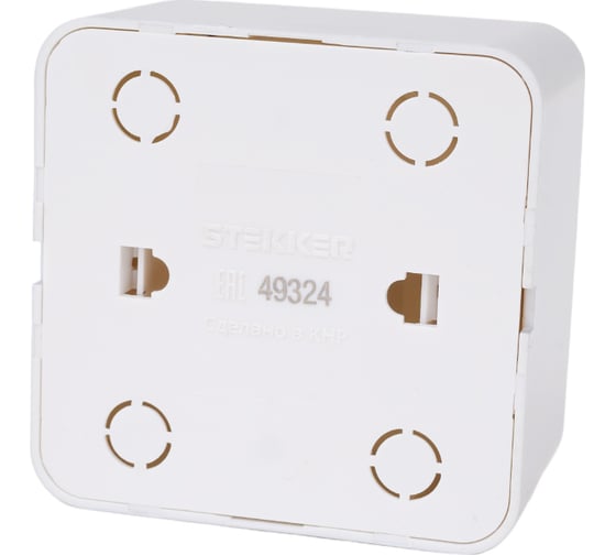 Розетка rj-45 STEKKER открытой установки 1-местная серия софия, серебро, mst00-20-03, 49324