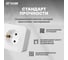 4-местная розетка STEKKER с/з открытой установки 250в, 16а, ip20, серия софия, белый, mst16-14-01, 49308 3