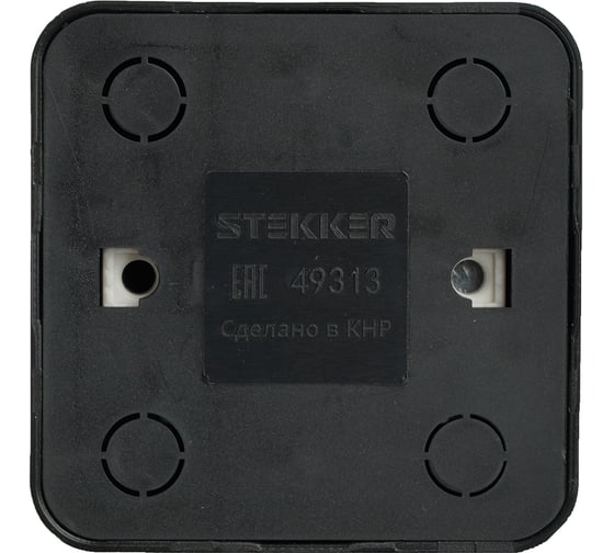 1-местная розетка STEKKER б/з открытой установки 250в, 10а, ip20, серия софия, черный, mst10-11-02, 49313