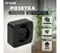 1-местная розетка STEKKER б/з открытой установки 250в, 10а, ip20, серия софия, черный, mst10-11-02, 49313 2