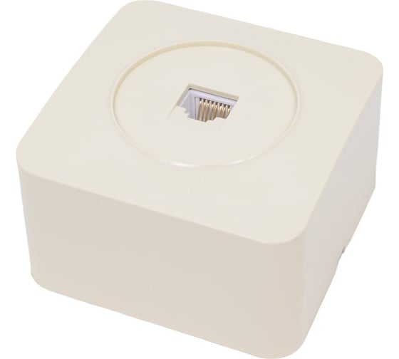Розетка rj-45 STEKKER открытой установки 1-местная серия софия, слоновая кость, mst00-20-04, 49482