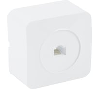 Розетка rj-45 STEKKER открытой установки серия софия, 1-местная, белый, mst00-20-01, 49300