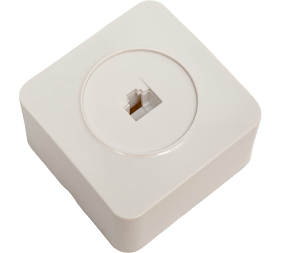 Розетка rj-45 STEKKER открытой установки серия софия, 1-местная, белый, mst00-20-01, 49300