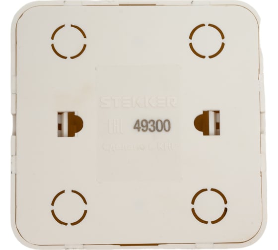 Розетка rj-45 STEKKER открытой установки серия софия, 1-местная, белый, mst00-20-01, 49300