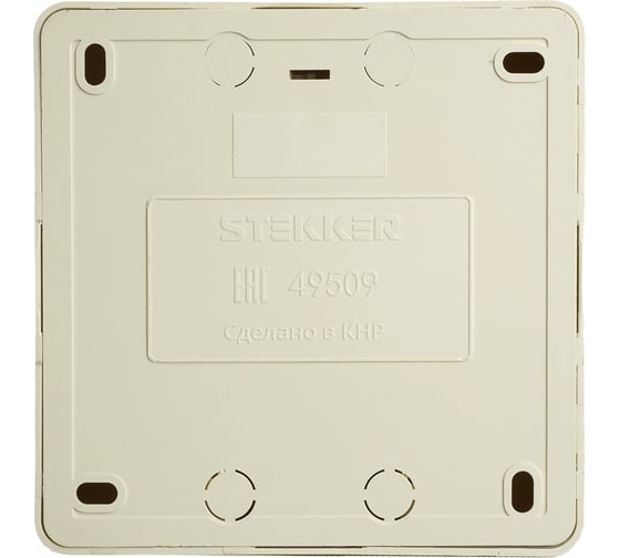 4-местная розетка STEKKER с/з открытой установки квадрат, 250в, 16а, ip20, серия софия, слоновая кость, mst16-14s-04, 49509