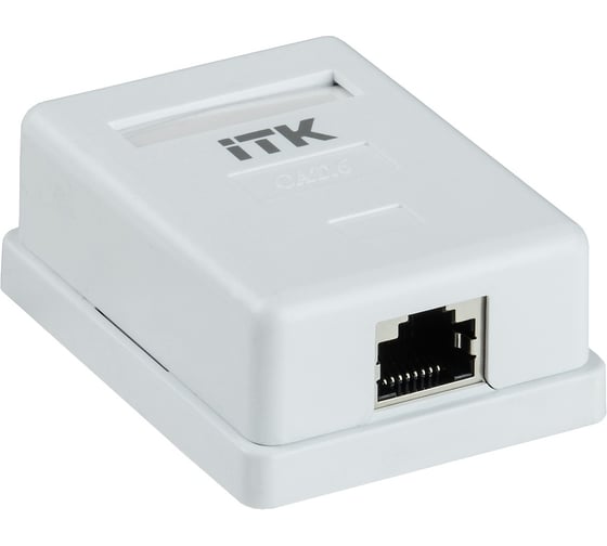 Информационная настенная розетка ITK RJ45 кат. 6 FTP 1-порт CS2-1C06F-12