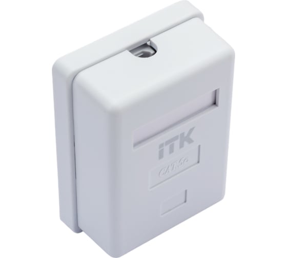 Информационная настенная розетка ITK RJ45 кат.5е UTP 1-порт белая CS2-1C5EU-12