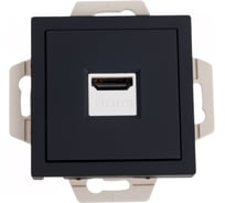 Механизм розетки Systeme Electric Atlasdesign карбон hdmi, ATN001080