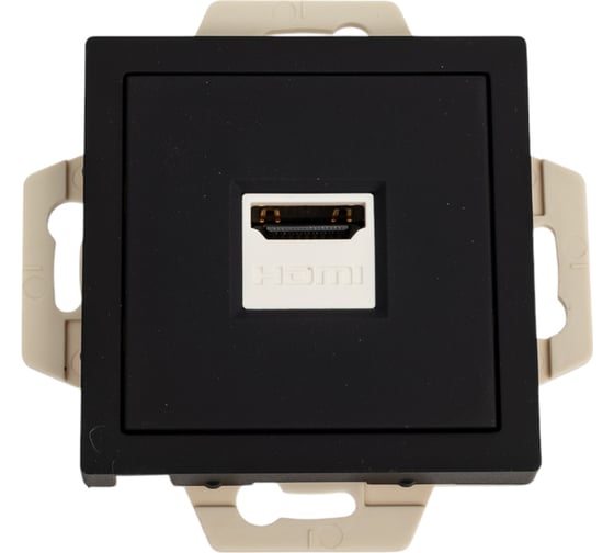 Механизм розетки Systeme Electric Atlasdesign карбон hdmi, ATN001080 1
