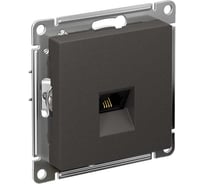 механизм телефонной розетки Systeme Electric Atlasdesign базальт rj11, ATN001481