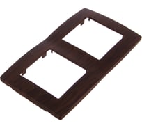 Рамка ЭРА 12500208 на 2 поста, вишня Б0014758