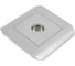 Розетка LUXAR Deco с/у TВ оконечная серебро с рифленой рамкой 4606400620358 2