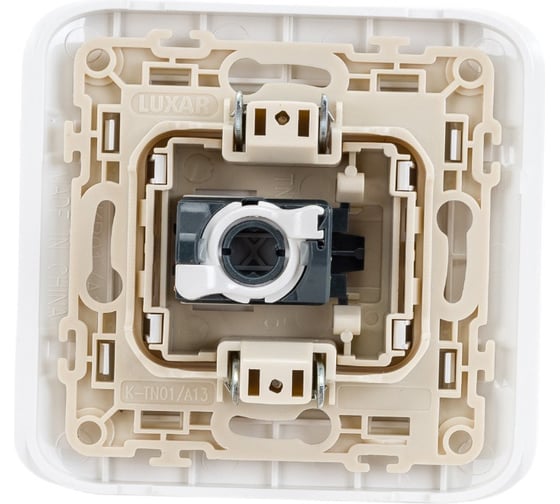Компьютерная розетка LUXAR Deco с/у RJ-45 белая с рифленой рамкой 4606400620372