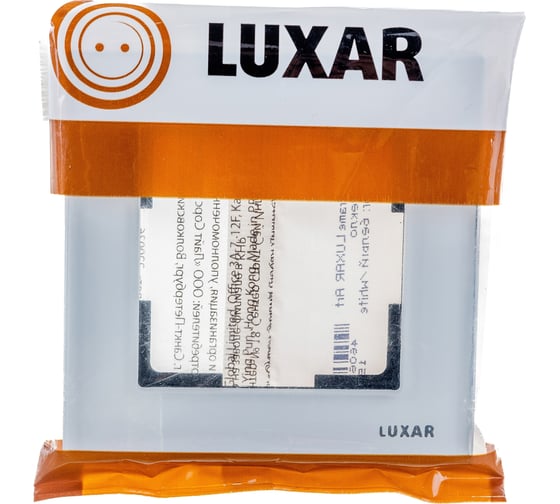 Рамка LUXAR Art на 1 пост белое стекло 4606400620532